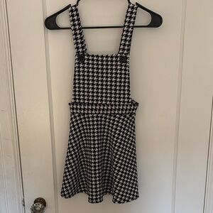 Lily Bleu Black and White Houndstooth Kids Dress